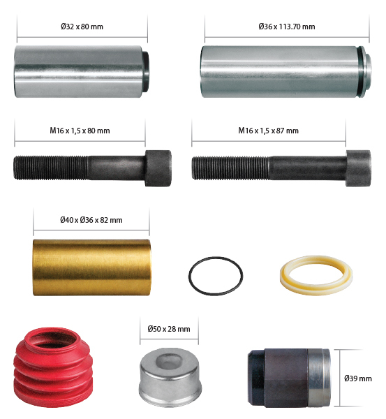 K048371K50 Caliper Führungen & Dichtungen Reperatursatz