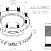 2992636 BRAKE DISC PART FOR IVECO