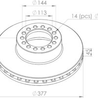 2995702 BRAKE DISC PART FOR IVECO