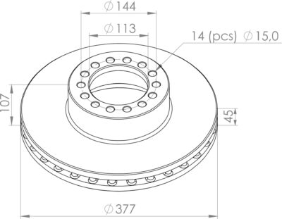 2995702 BRAKE DISC PART FOR IVECO