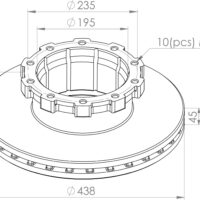 3564210312 BRAKE DISC PART FOR MERCEDES