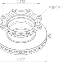 4079000400 BRAKE DISC PART FOR TRUCKS