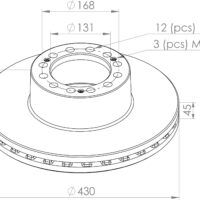 4079000500 BRAKE DISC PART FOR TRUCKS