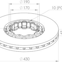 4079001300 BRAKE DISC PART FOR TRUCKS