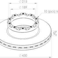 4079001700 BRAKE DISC PART FOR TRUCKS