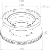 5010216932 BRAKE DISC PART FOR RENAULT