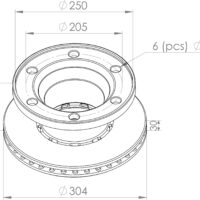 5010260101 BRAKE DISC PART FOR RENAULT