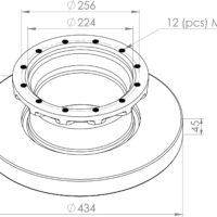5010422364 BRAKE DISC PART FOR RENAULT RENAULT