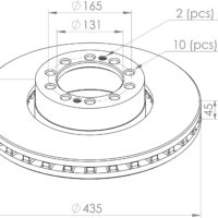 5010422593 BRAKE DISC PART FOR RENAULT