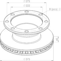 5010525362 BRAKE DISC PART FOR RENAULT