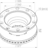 5010525364 BRAKE DISC PART FOR RENAULT