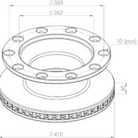 5010598309 BRAKE DISC PART FOR RENAULT