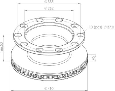 5010598309 BRAKE DISC PART FOR RENAULT