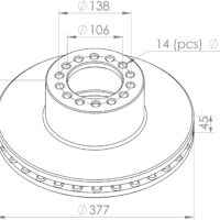 6754210112 BRAKE DISC PART FOR MERCEDES