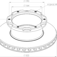 6779209 BRAKE DISC PART FOR VOLVO