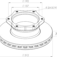 6884230212 BRAKE DISC PART FOR MERCEDES