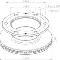 7189456 BRAKE DISC PART FOR IVECO