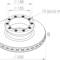 81508030024 BRAKE DISC PART FOR MAN