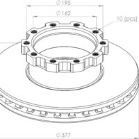 81508030027 BRAKE DISC PART FOR MAN