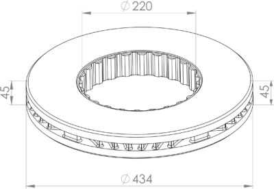 85103803 BRAKE DISC PART FOR VOLVO