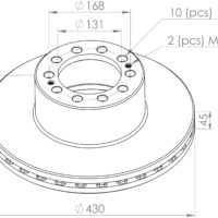 9434210312 BRAKE DISC PART FOR MERCEDES