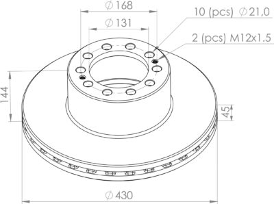 9434210312 BRAKE DISC PART FOR MERCEDES