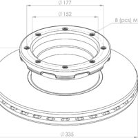 9704230512 BRAKE DISC PART FOR MERCEDES