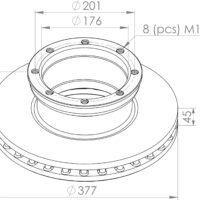 9754230012 BRAKE DISC PART FOR MERCEDES