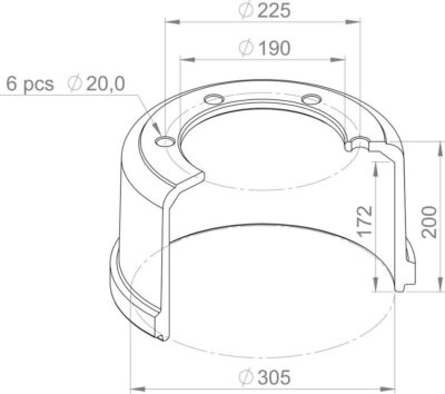 0310527010 BRAKE DRUM PART FOR BPW