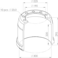 0310546100 BRAKE DRUM PART FOR BPW