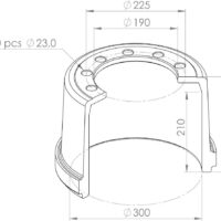 0310546130 BRAKE DRUM PART FOR BPW