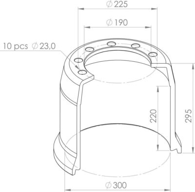 0310546200 BRAKE DRUM PART FOR BPW