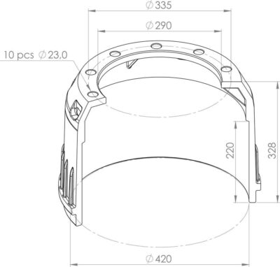 0310667010 BRAKE DRUM PART FOR BPW – KASSBOHRER