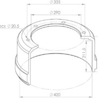 0310667290 BRAKE DRUM PART FOR BPW