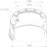 0310667540 BRAKE DRUM PART FOR BPW