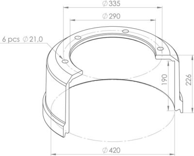 0310667560 BRAKE DRUM PART FOR BPW