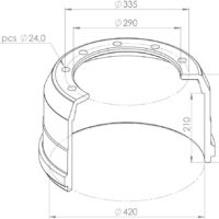 0310677040 BRAKE DRUM PART FOR BPW
