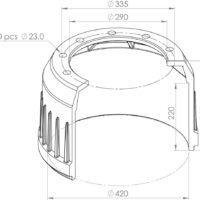 0310677110 BRAKE DRUM PART FOR BPW