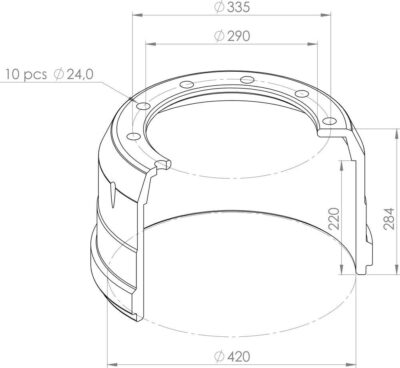 0310677520 BRAKE DRUM PART FOR BPW