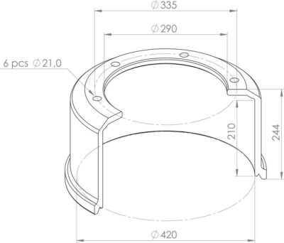 0310677560 BRAKE DRUM PART FOR BPW