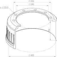 0310967290 BRAKE DRUM PART FOR BPW