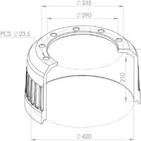 0310977170 BRAKE DRUM PART FOR BPW