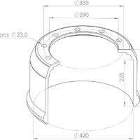 0310977320 BRAKE DRUM PART FOR BPW