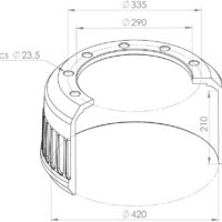 0310977330 BRAKE DRUM PART FOR BPW