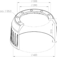 0310977360 BRAKE DRUM PART FOR BPW