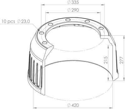 0310977360 BRAKE DRUM PART FOR BPW