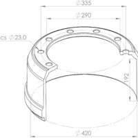 1064006002 BRAKE DRUM SF