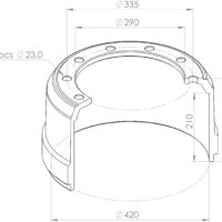 1064010801 BRAKE DRUM SF