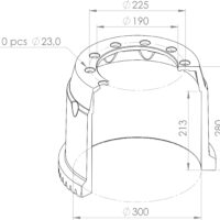 1064019700 BRAKE DRUM SF