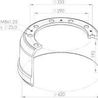 1064022000 BRAKE DRUM SF
